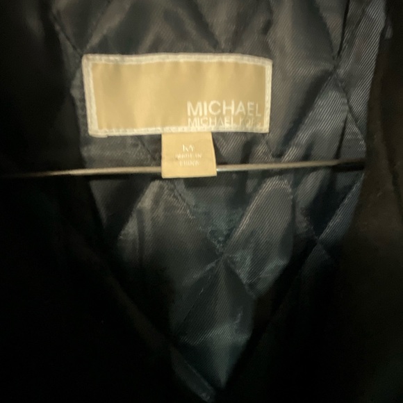 MICHAEL KORS Mens Black Wool Pea Coat Jacket Size Medium - Picture 2 of 7